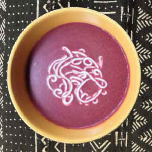 Chef Ahmed's award-winning Roasted Beet and Ginger Bisque